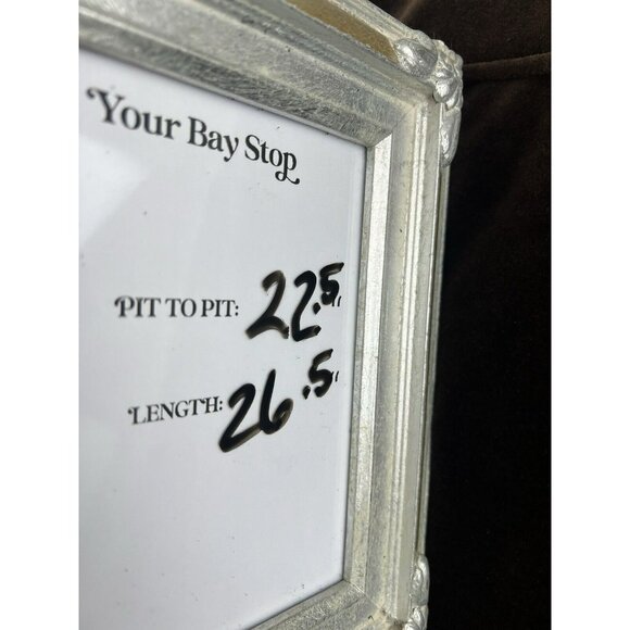 Lauren Ralph Lauren Jacket Womens 1X Brown Full Zip Velour Track Sweater Pockets - Picture 8 of 8